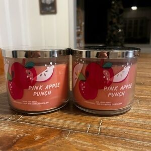 Bath & Body Works Pink Apple Punch Candle Duo